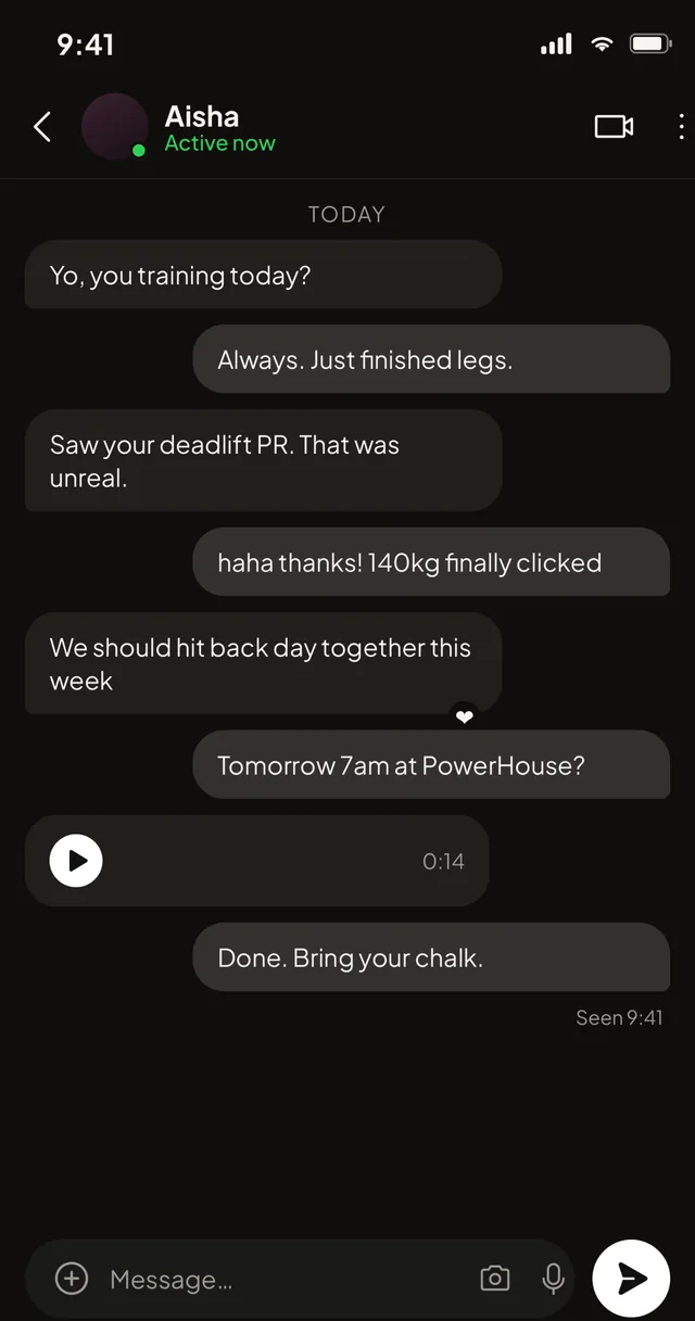 Real-time chat